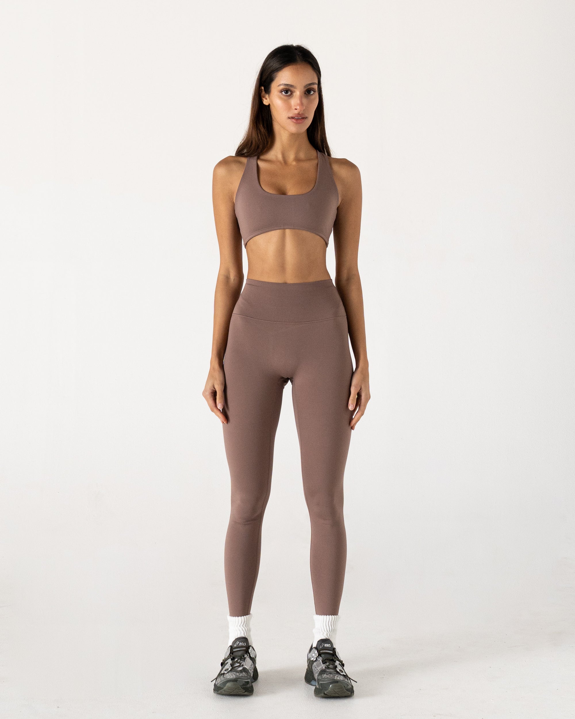 Clay Form Full Length Leggings - Front View