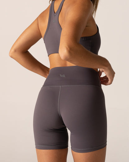 Racer Crop - Charcoal