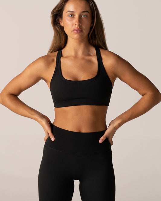 Racer Crop - Jet Black