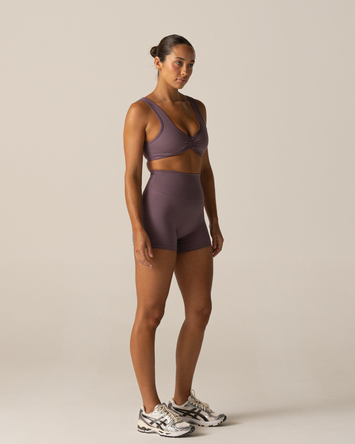 Form Scrunch Crop - Dark Violet