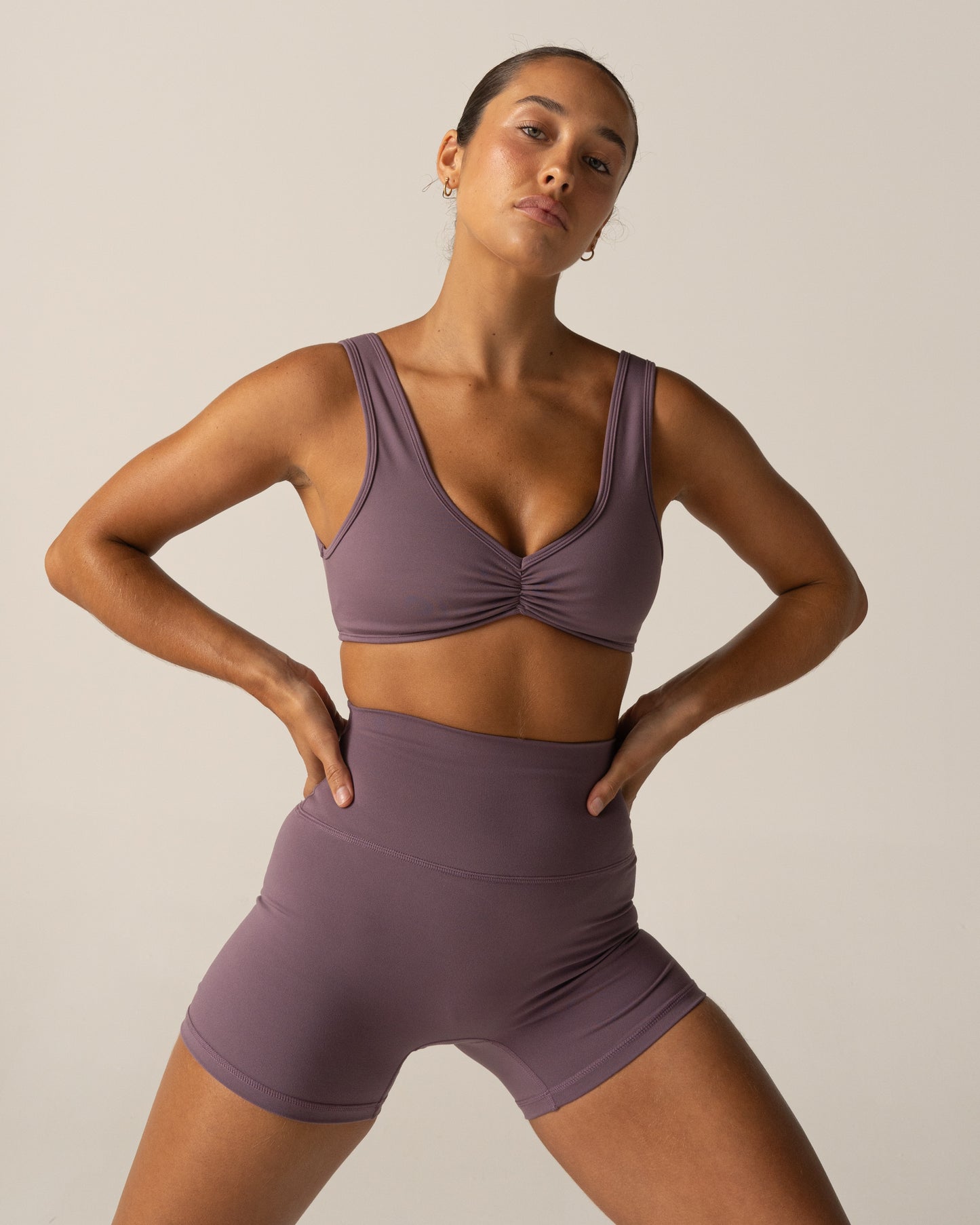 Form Scrunch Crop - Dark Violet