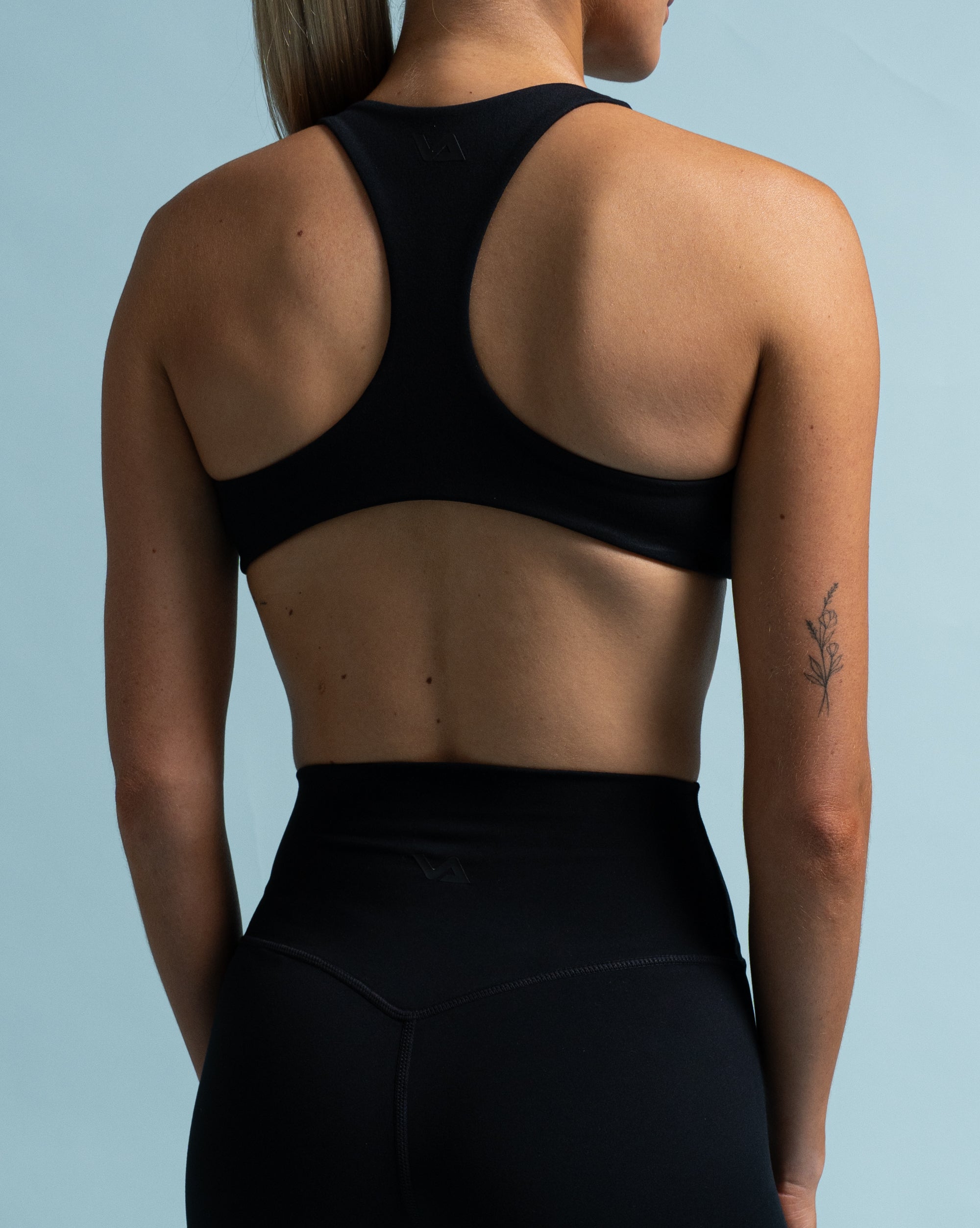 Black Gabi Crop - Back View