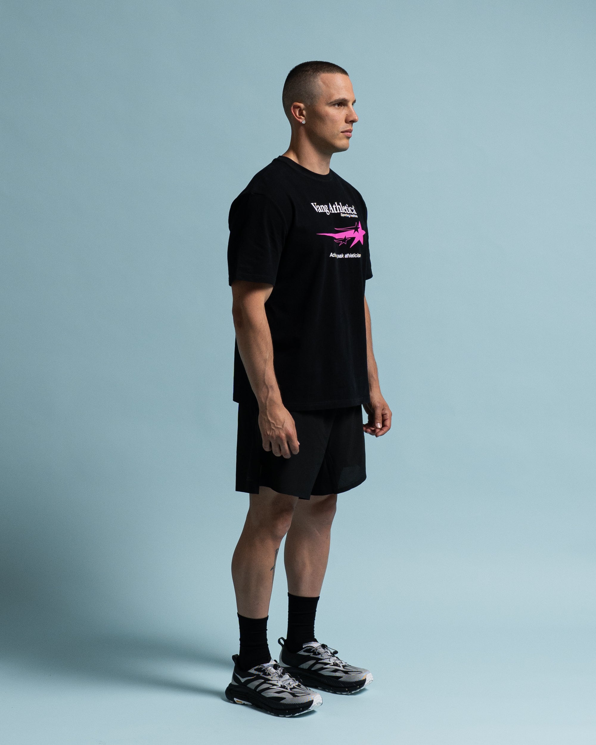 Black Sporting Institute T-Shirt - Side View