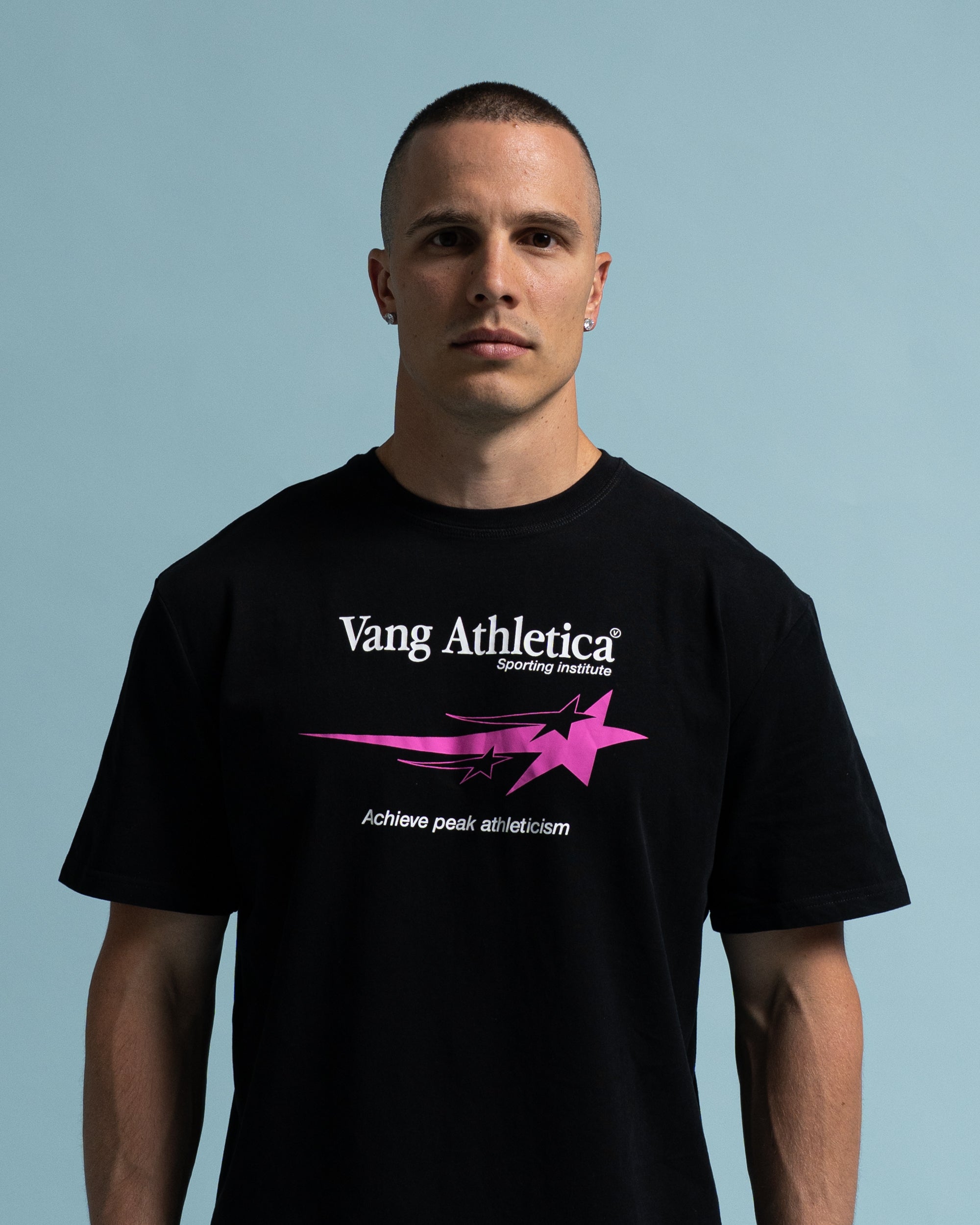 Black Sporting Institute T-Shirt - Front View