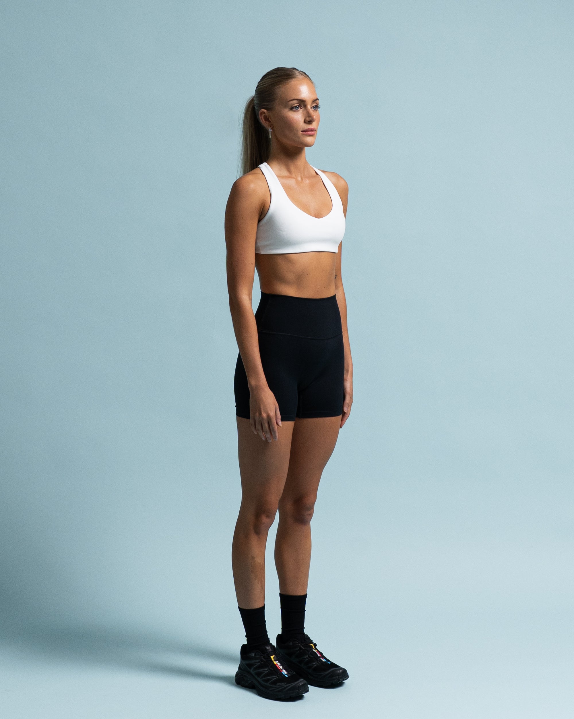 White Gabi Crop - Side View