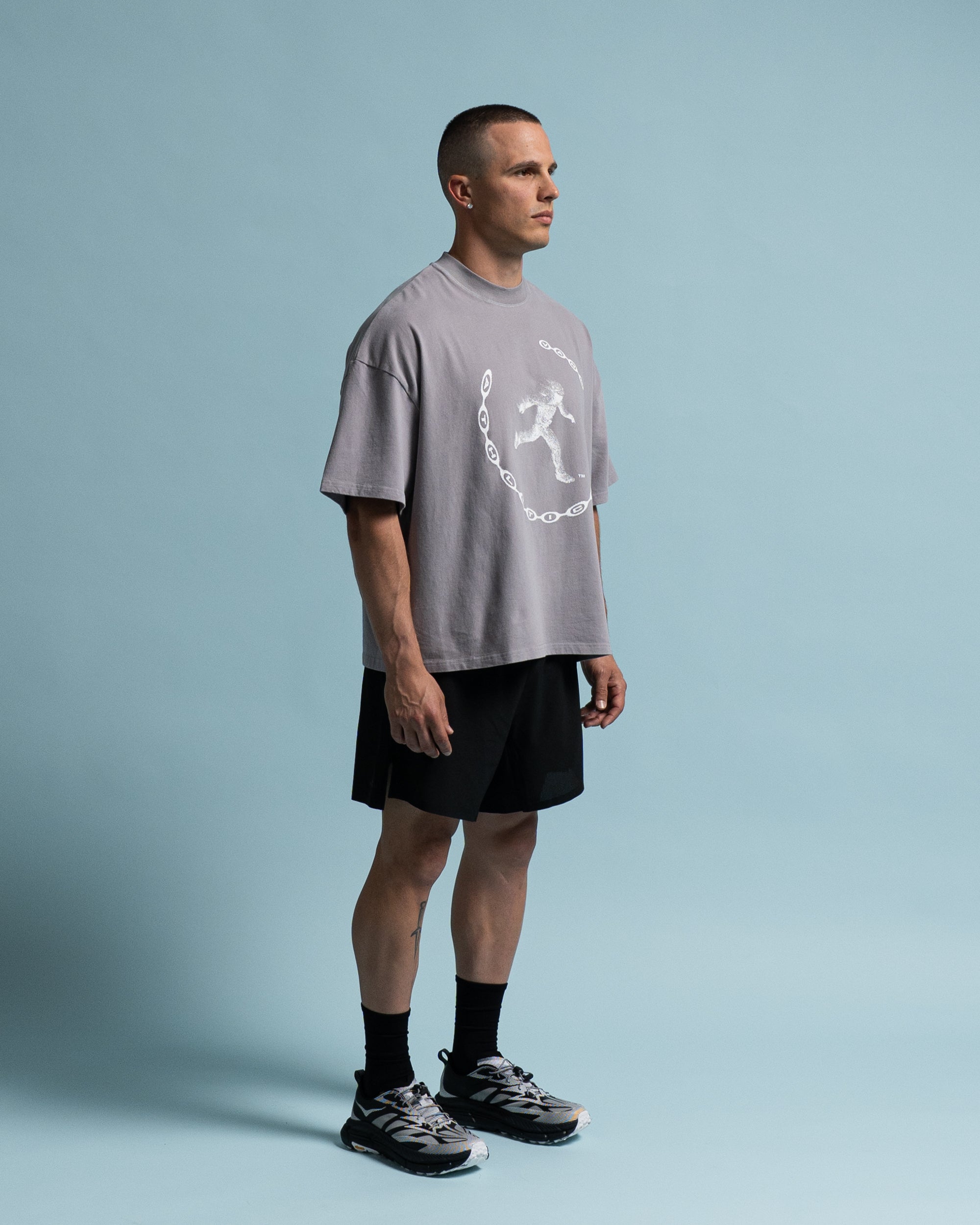 Stone Motion Cropped T-Shirt  - Side View