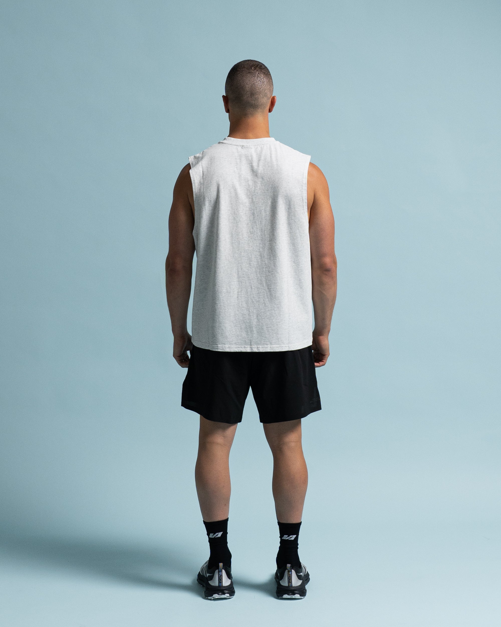 Heather Grey Sporting Institute Tank - Back View