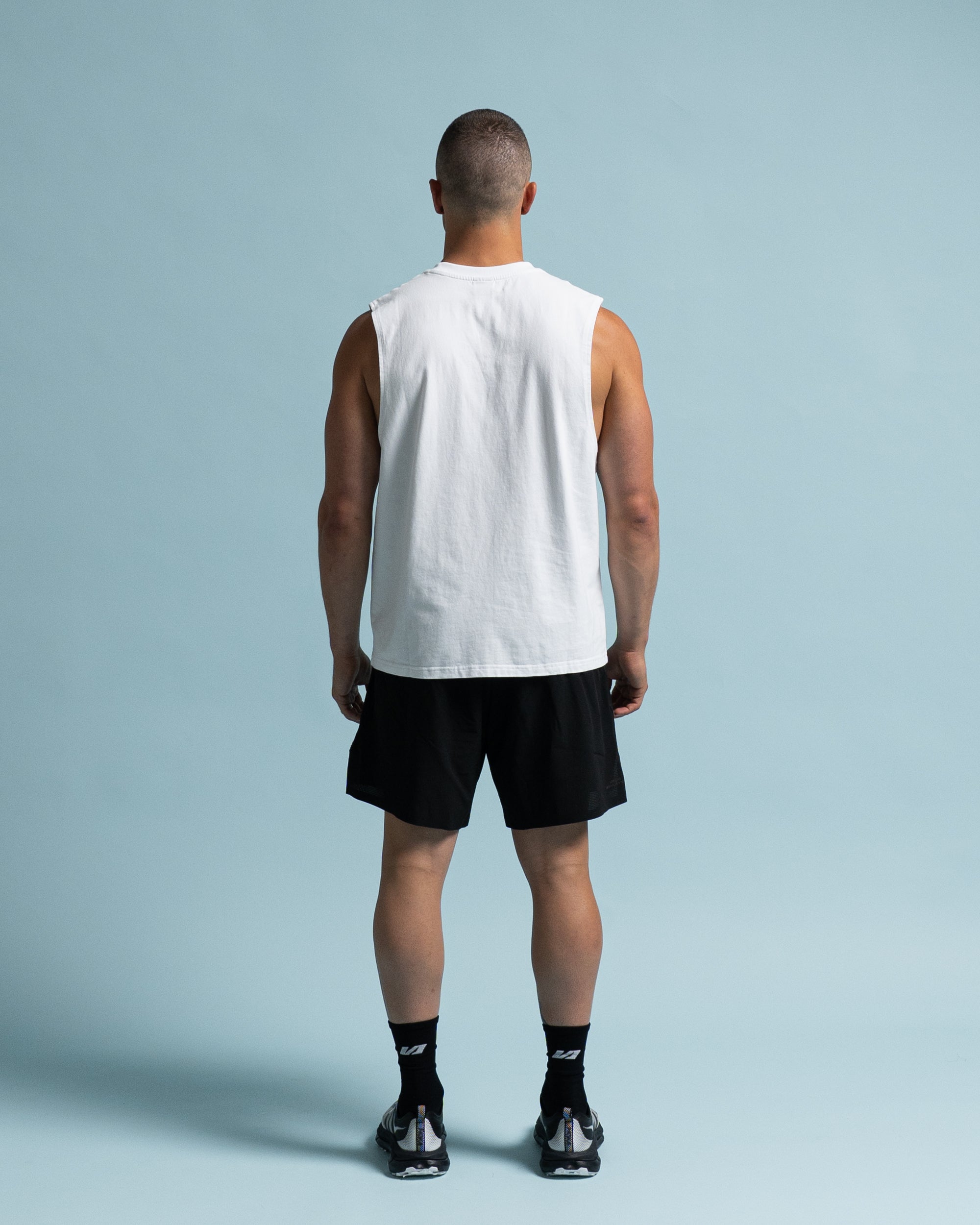 White Sporting Institute Tank - Back View