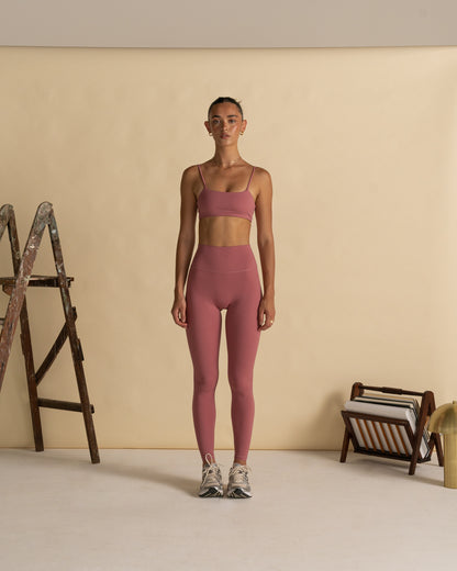 Full Length Leggings - Rhubarb