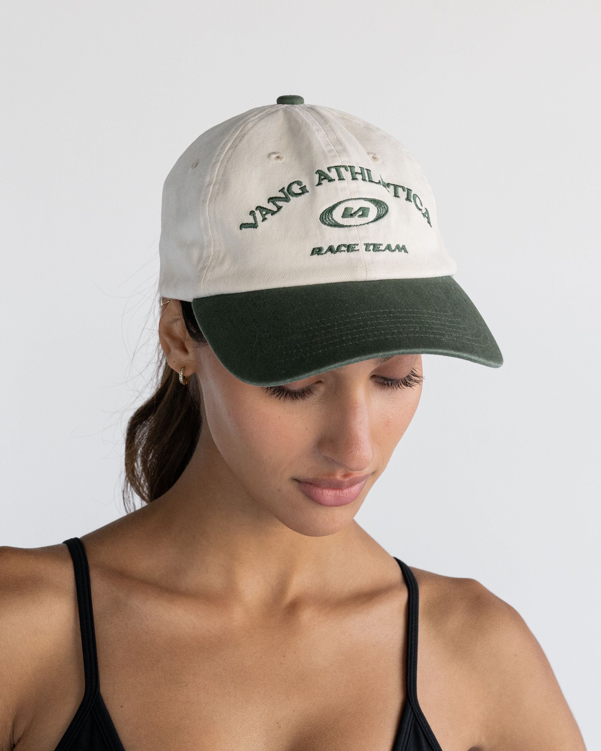 Race team cap - vintage green