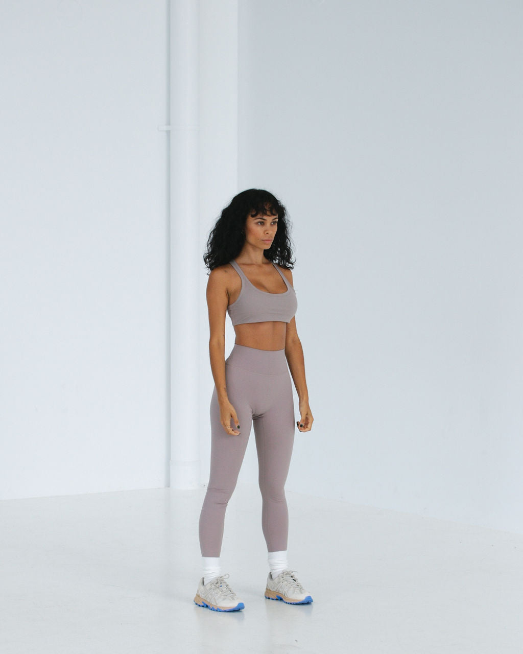 Racer Crop - Stone