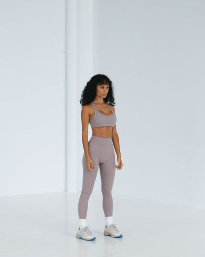 Racer Crop - Stone