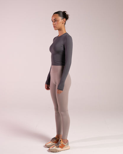 Second Skin Long Sleeve - Charcoal