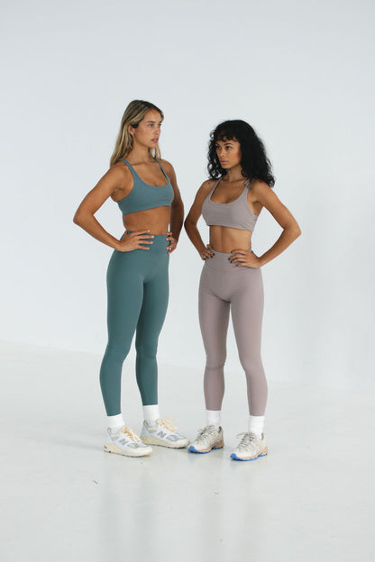 Racer Crop - Moss Green